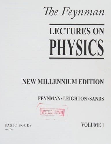 Cover of The Feynman Lectures on Physics